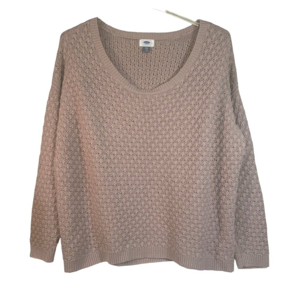 Old Navy XXL Popcorn Stitch Sweater Icelandic Mineral Cotton and Acrylic